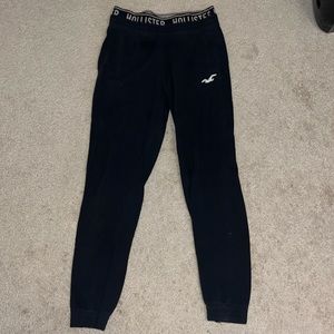 Black Hollister sweat pants joggers